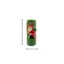 Vela Redonda Texturizada Detalhes Natalino 14CM -Padrão Medidas 