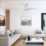 Ventilador de Teto Lunik III 3 Pás 110V - Venti Delta-Padrão  ambientação Site- Decor Lumen 