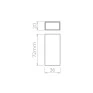 Balizador de Sobrepor Wall Micro Facho Aberto 2,5W Stella