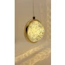 Pendente Dourado Bola de Cristal Ø10cm 7W 3200K