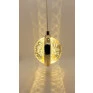 Pendente Dourado Bola de Cristal Ø10cm 7W 3200K