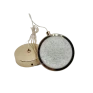Pendente Dourado Bola de Cristal Ø10cm 7W 3200K